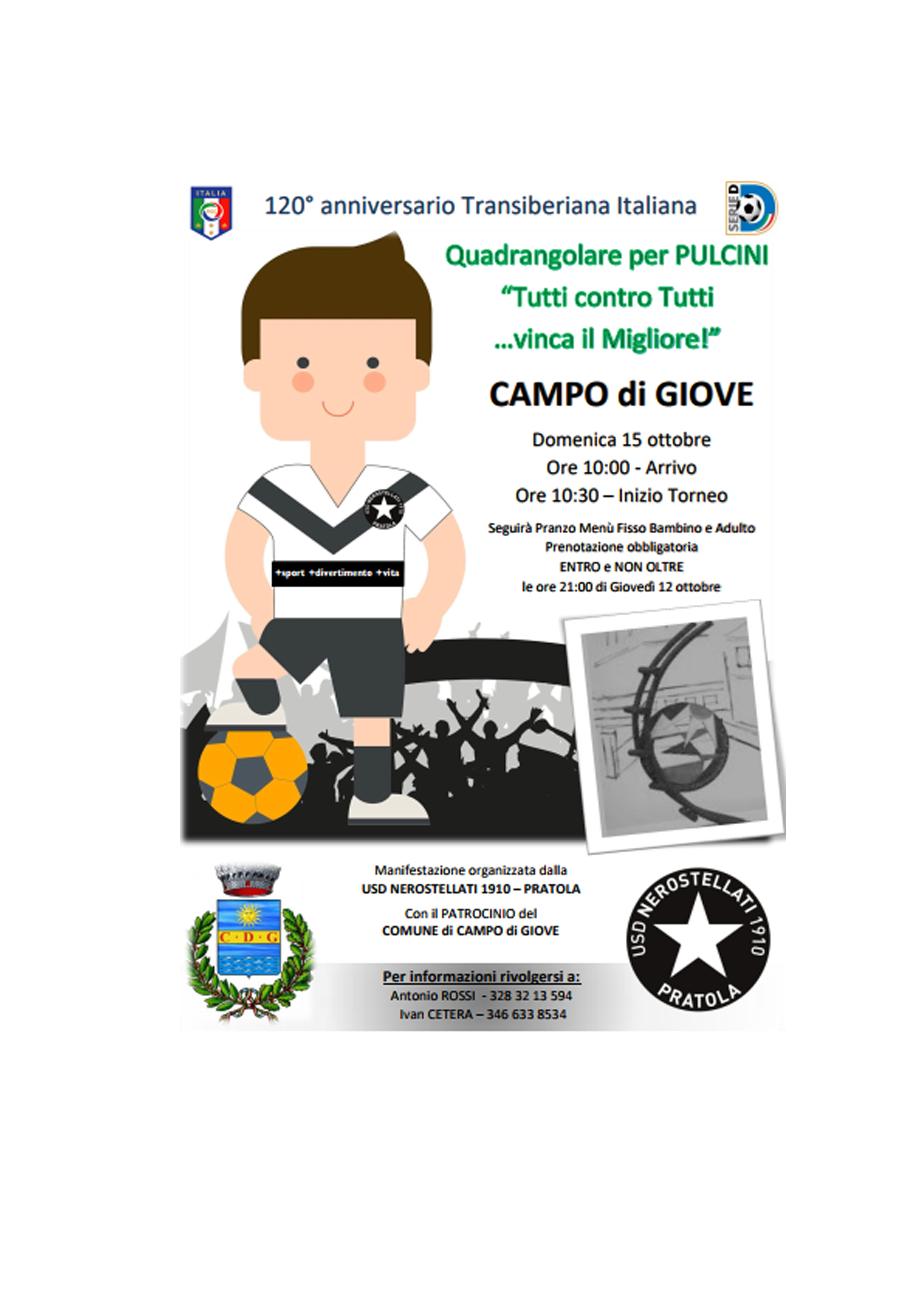 Quadrangolare di calcio per bambini categoria pulcini 2007/2008.