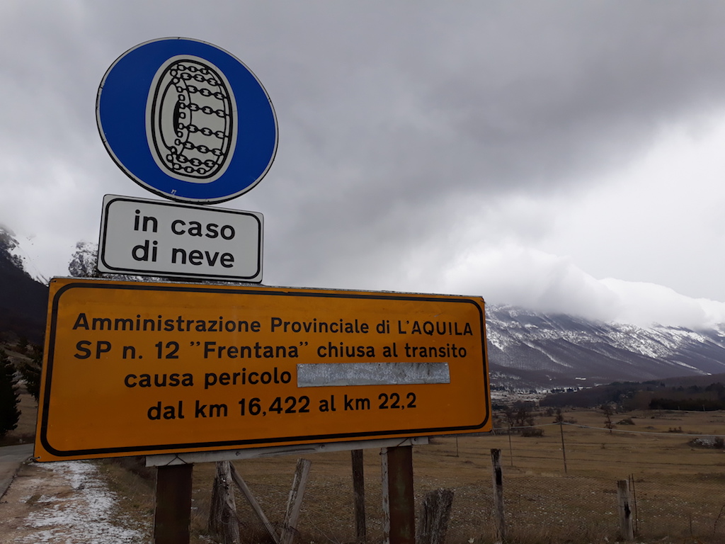 COMUNICAZIONE | Valico della forchetta CHIUSO